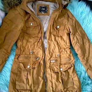 Tan/Brown Furry Coat